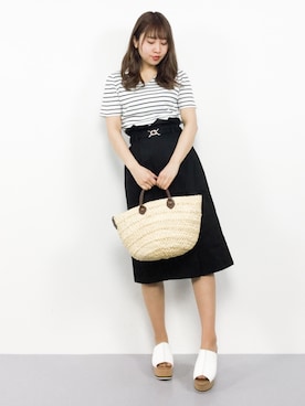 E R Uさん（レディース・157cm）の春コーディネート