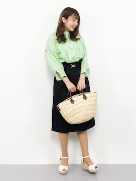 E R Uさん（レディース・157cm）の春コーディネート