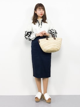 E R Uさん（レディース・157cm）の春コーディネート