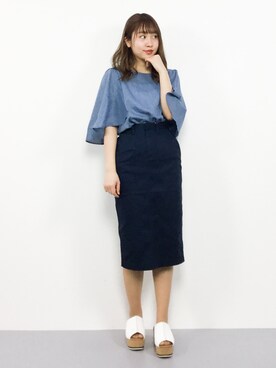 E R Uさん（レディース・157cm）の春コーディネート