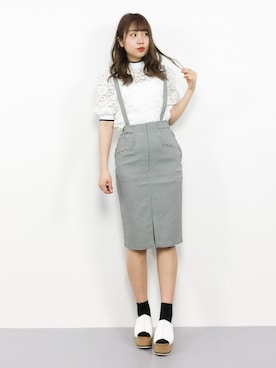 E R Uさん（レディース・157cm）の春コーディネート