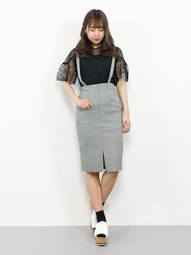 E R Uさん（レディース・157cm）の春コーディネート