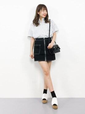 E R Uさん（レディース・157cm）の春コーディネート