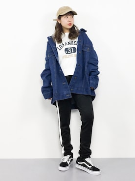 E R Uさん（レディース・157cm）の春コーディネート