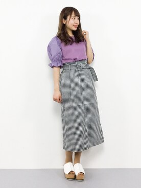 エル 🍒さん（レディース・157cm）の春コーディネート