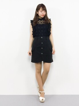 E R Uさん（レディース・157cm）の春コーディネート