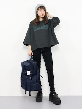 E R Uさん（レディース・157cm）の春コーディネート