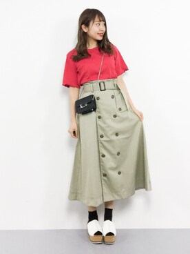 E R Uさん（レディース・157cm）の春コーディネート