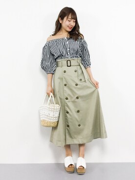 E R Uさん(レディース・157cm)の春コーディネート