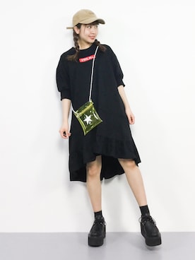 E R Uさん（レディース・157cm）の春コーディネート