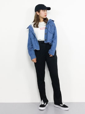 E R Uさん（レディース・157cm）の春コーディネート