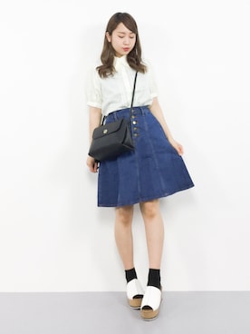 E R Uさん（レディース・157cm）の春コーディネート