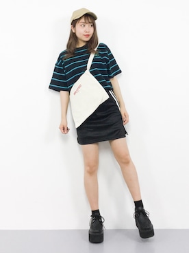 E R Uさん（レディース・157cm）の春コーディネート