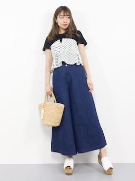 E R Uさん（レディース・157cm）の春コーディネート