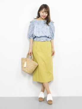 エル 🍒さん(レディース・157cm)の春コーディネート