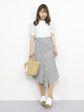 E R Uさん（レディース・157cm）の春コーディネート