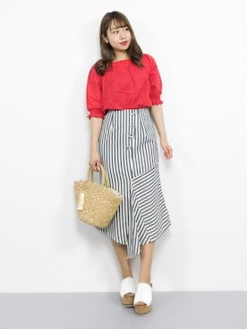 E R Uさん（レディース・157cm）の春コーディネート