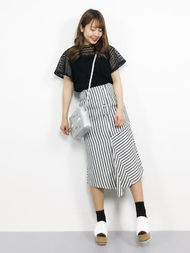 E R Uさん（レディース・157cm）の春コーディネート