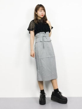 E R Uさん（レディース・157cm）の春コーディネート