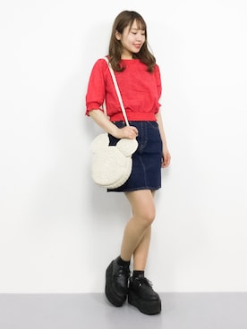 E R Uさん（レディース・157cm）の春コーディネート