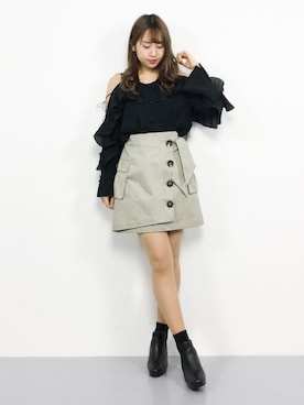 E R Uさん(レディース・157cm)の春コーディネート