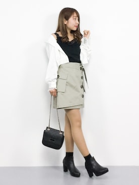 E R Uさん(レディース・157cm)の春コーディネート