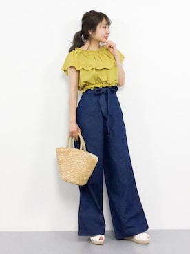 E R Uさん(レディース・157cm)の春コーディネート