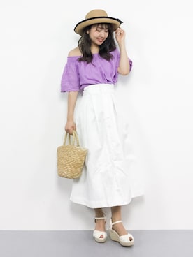 E R Uさん（レディース・157cm）の夏コーディネート