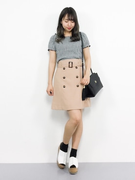 E R Uさん（レディース・157cm）の夏コーディネート