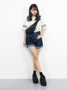 E R Uさん（レディース・157cm）の夏コーディネート