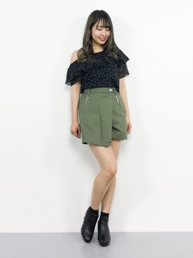 E R Uさん（レディース・157cm）の夏コーディネート