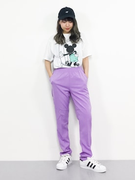 「ミッキー」｜エル 🍒さん（レディース・157cm）の夏コーディネート