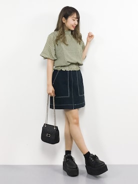 E R Uさん（レディース・157cm）の夏コーディネート