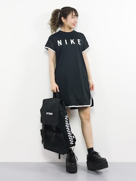 「WC（ダブル シー）のアイテム（バックパック/リュック）」を使った、エル 🍒さん（レディース・157cm）の夏コーディネート