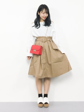 E R Uさん（レディース・157cm）の夏コーディネート