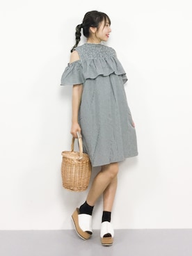 E R Uさん（レディース・157cm）の夏コーディネート