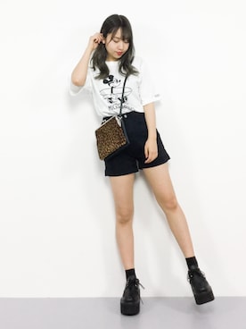 「ミッキー」｜エル 🍒さん（レディース・157cm）の夏コーディネート