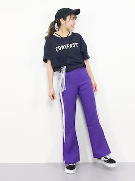 「GOOD ROCK SPEED（グッドロックスピード）のアイテム（バッグ）」を使った、E R Uさん（レディース・157cm）の夏コーディネート