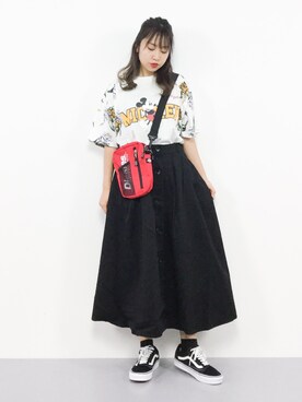 「ミッキー」｜エル 🍒さん（レディース・157cm）の夏コーディネート