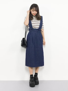 E R Uさん（レディース・157cm）の夏コーディネート