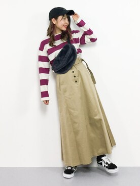 エル 🍒さん(レディース・157cm)の秋コーディネート