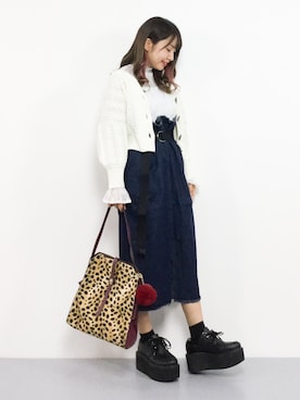 「cache cache（カシュ カシュ）のアイテム」を使った、エル 🍒さん（レディース・157cm・10代）の秋コーディネート
