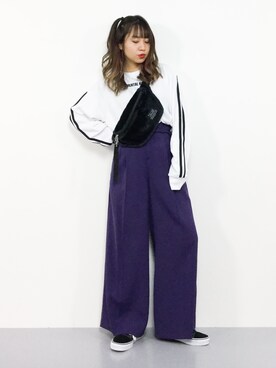 「WC（ダブル シー）のアイテム（スウェット）」を使った、エル 🍒さん（レディース・157cm）の秋コーディネート