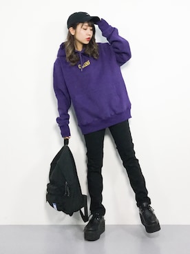 「charm's（チャムス）のアイテム」を使った、E R Uさん（レディース・157cm）の秋コーディネート