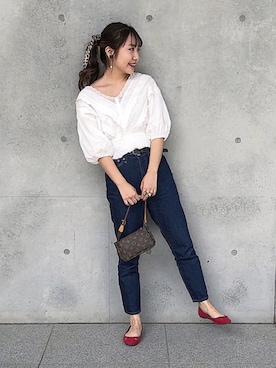 「LouisVuitton」｜「アイテム（その他）」を使った、エル 🍒さん（レディース・157cm）の秋コーディネート