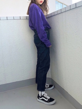 「WC（ダブル シー）のアイテム（スウェット）」を使った、エル 🍒さん（レディース・157cm）の秋コーディネート