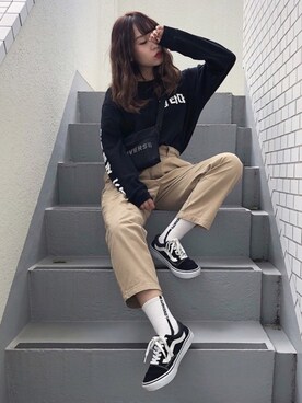 エル 🍒さん(レディース・157cm)の秋コーディネート