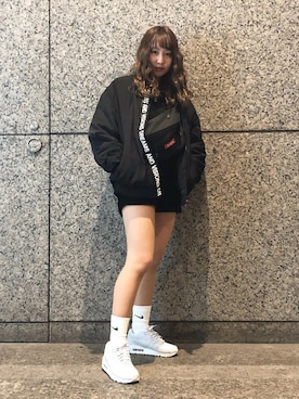 「白ソックス」｜エル 🍒さん（レディース・157cm）の冬コーディネート