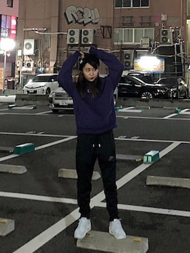 「charm's（チャムス）のアイテム」を使った、E R Uさん（レディース・157cm）の冬コーディネート