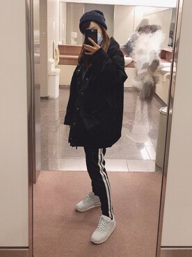 「STUSSY（ステューシー）のアイテム（ブルゾン）」を使った、エル 🍒さん（レディース・157cm）の春コーディネート